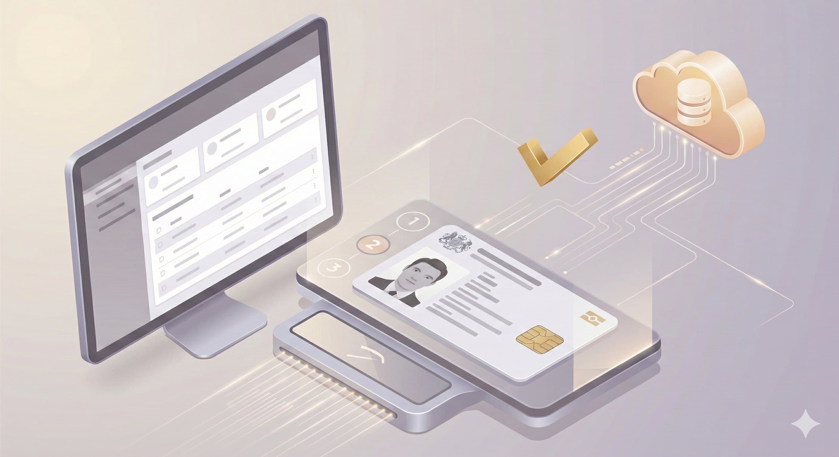 Identity verification dashboard illustration